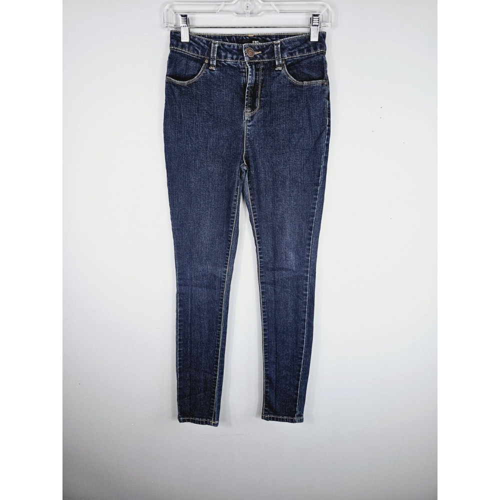 Refuge Women's Size 2 Skinny Ankle Mid Rise Dark Wash Stretch Jeans - Picture 1 of 7